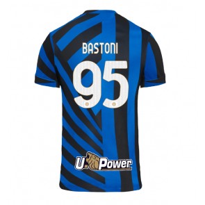 Inter Milan Alessandro Bastoni #95 Hjemmebanetrøje 2024-25 Kort ærmer